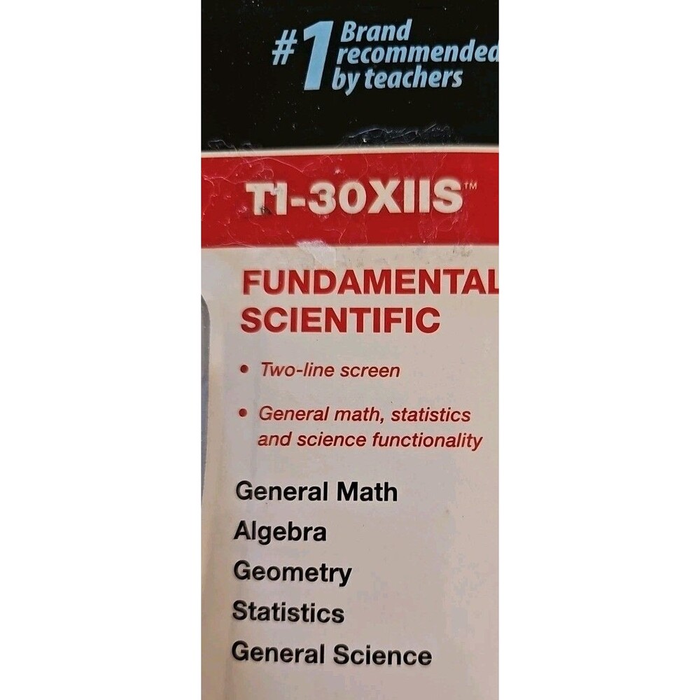 Texas Instruments TI-30XIIS Scientific Calculator General Math & Science - Picture 4 of 6